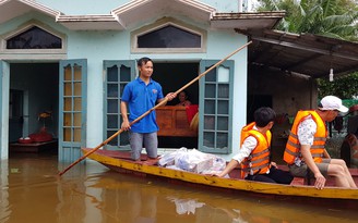 Vùng lũ, nơi Báo Thanh Niên đi qua