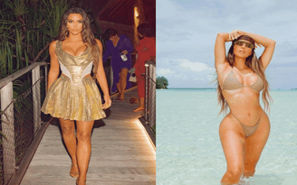 Kim Kardashian, Kylie Jenner bị chê cười vì loạt ảnh photoshop lỗi