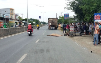 Long An: Nam thanh niên bị xe tải cán qua người, tử vong tại chỗ
