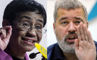 Giải Nobel Hòa bình trao cho 2 nhà báo Nga và Philippines
