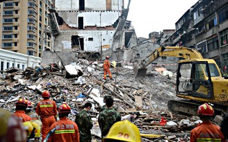 Sập 4 toà nhà ở Trung Quốc, nhiều người thiệt mạng