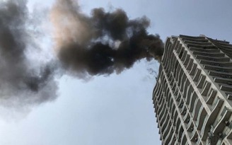 Cháy chung cư Golden Westlake cao 27 tầng ở Hà Nội