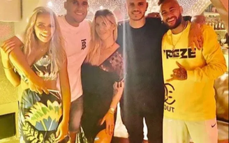 Vợ chồng Icardi ‘quẩy’ cùng với Neymar