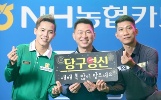 3 cơ thủ billiards Việt Nam 'hát'... Xuân này con không về tại Hàn Quốc