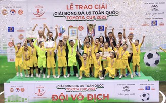 SLNA bảo vệ thành công chức vô địch giải đấu ‘nhí’ nhất Việt Nam