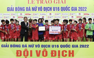 Thắng đậm Hà Nội, Phong Phú Hà Nam đăng quang giải U.16 nữ quốc gia