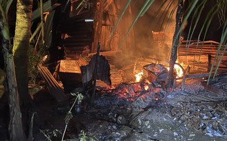 Vĩnh Long: Cháy căn nhà tạm, 1 người tử vong tại chỗ