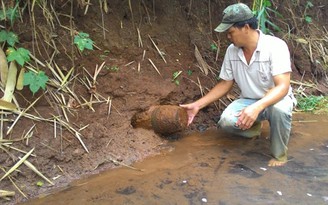 Người dân bất an vì một quả bom không được xử lý