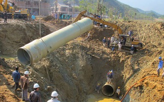 Đường ống nước sạch sông Đà gặp sự cố lần thứ 12