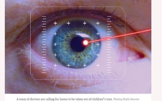 Tia laser trong đồ chơi trẻ em có thể gây hại cho mắt