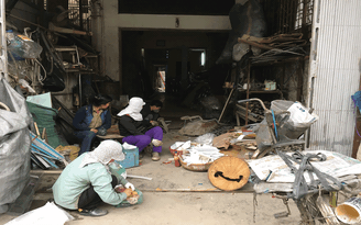 Biệt thự tiền tỉ ở Hà Nội biến thành điểm thu mua phế liệu