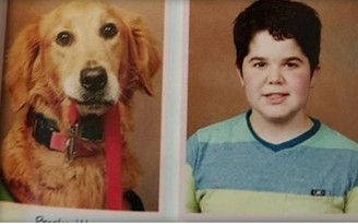 Một cô chó được chụp ảnh, đưa vào kỷ yếu trường học ở Mỹ