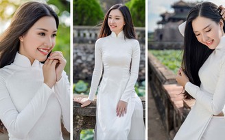 Hoa hậu Việt Nam 2016: Người đẹp xứ Huế nền nã với áo dài trắng
