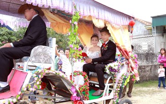 9X xứ Nghệ rước dâu bằng xe ngựa: 'Muốn vợ em ấn tượng dù tốn kém'