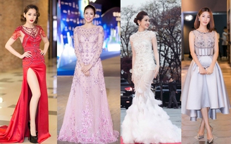 Kiêu sa với váy dạ hội lấp lánh
