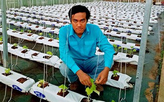 Mô hình rau sạch của anh kỹ sư dân tộc Khmer