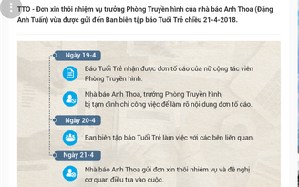 Công an vào cuộc vụ Trưởng phòng truyền hình Báo Tuổi Trẻ bị tố xâm hại tình dục