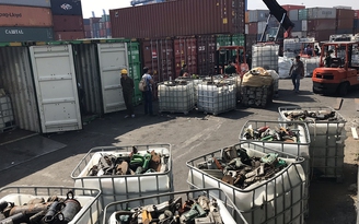 Còn tồn gần 14.000 container phế liệu tại các cảng biển