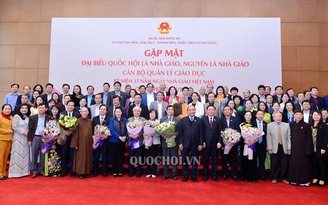 Gặp mặt đại biểu Quốc hội là nhà giáo, cán bộ quản lý giáo dục