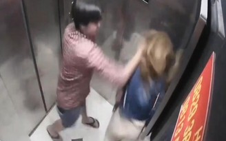 Cư dân mạng quan tâm: Đánh bạn gái dã man trong thang máy