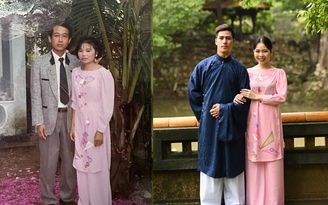 Chiếc áo đính hôn của mẹ 28 năm trước được con gái mặc lại trong ảnh cưới
