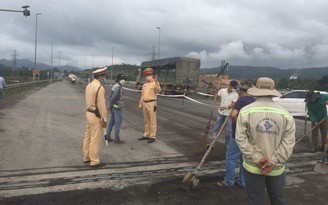 Phạt công ty chậm khắc phục hư hỏng đầu tuyến cao tốc Đà Nẵng - Quảng Ngãi