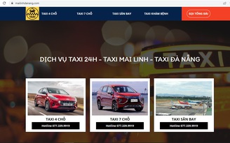 Đà Nẵng: Ngăn chặn các trang web mạo danh thương hiệu taxi