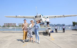 Siêu mẫu Thái Lan, Hồ Ngọc Hà trải nghiệm thủy phi cơ quảng bá du lịch Việt