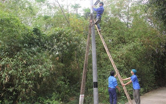 Thanh niên Ninh Bình thắp sáng 360 km đường làng