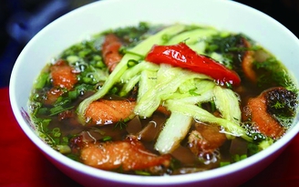 Thơm giòn bún cá, bánh đa cá Hà Nội
