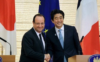 Thủ tướng Nhật trao đổi với Tổng thống Pháp về tình hình Biển Đông