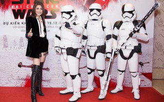 Lệ Hằng - Diệu Nhi cùng loạt sao Việt mặc cá tính xem bom tấn 'Star Wars'