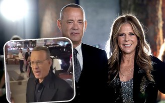 Tom Hanks nổi đóa khi vợ bị fan xô ngã