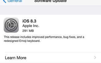 Apple tung ra bản iOS 8.3 với nhiều tính năng mới