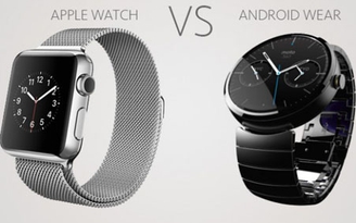 'So găng' giữa Apple Watch và Android Wear