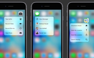 Ứng dụng nào có thể sử dụng được 3D Touch trên iPhone 6S?