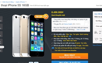 Có nên mua iPhone 5S chính hãng giá 8,5 triệu đồng