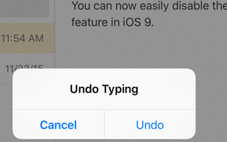 Cách vô hiệu hóa 'Shake to Undo' trong iOS 9