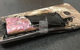 Galaxy S7 edge bốc cháy khi sạc pin