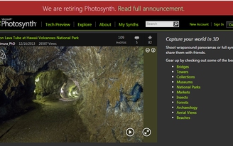 Microsoft đóng cửa dịch vụ tạo ảnh 360 độ Photosynth