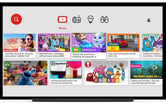 Ứng dụng YouTube Kids được tích hợp trên các mẫu TV thông minh