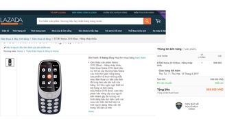 Cảnh giác khi mua Nokia 3310 giá rẻ trên Lazada