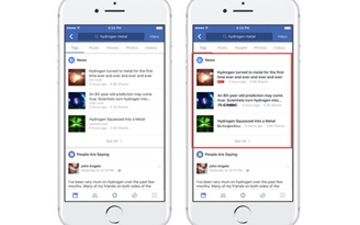 Facebook sẽ hiển thị logo nhà xuất bản trong Xu hướng và Tìm kiếm