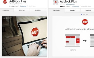 Xuất hiện tiện ích nhái Adblock Plus trên Chrome Web Store