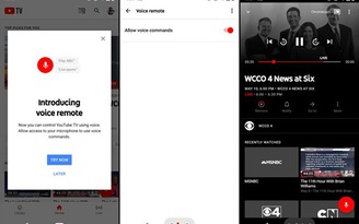 YouTube TV hỗ trợ điều khiển từ xa bằng giọng nói từ thiết bị Android
