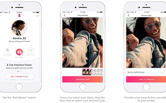 Tinder triển khai tính năng chia sẻ video ngắn đến thiết bị iOS