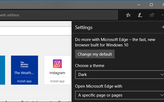 Cách kích hoạt chế độ Dark Mode trong trình duyệt Microsoft Edge
