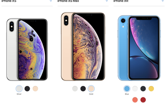 So sánh cấu hình bộ ba iPhone Xs, Xs Max và Xr