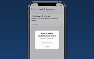 Một số người dùng bị khóa Apple ID, yêu cầu đặt lại mật khẩu