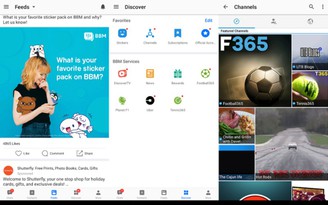 Ứng dụng BBM trên iOS và Android đồng loạt nâng cấp